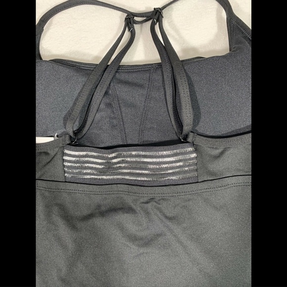 NEW Nike Swimsuit Cross-Back‎ Black Tankini Top - Picture 10 of 12